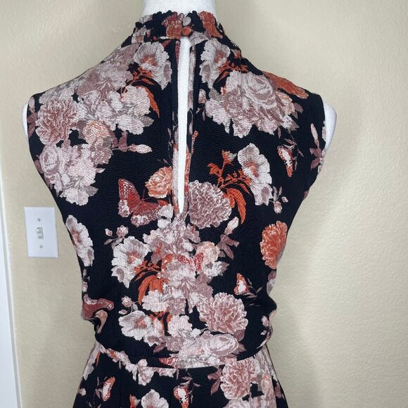 torrid Women's Floral Midi Gauze Mock Neck Pocket Dress Size 4X Fairy Cottage - Picture 5 of 12